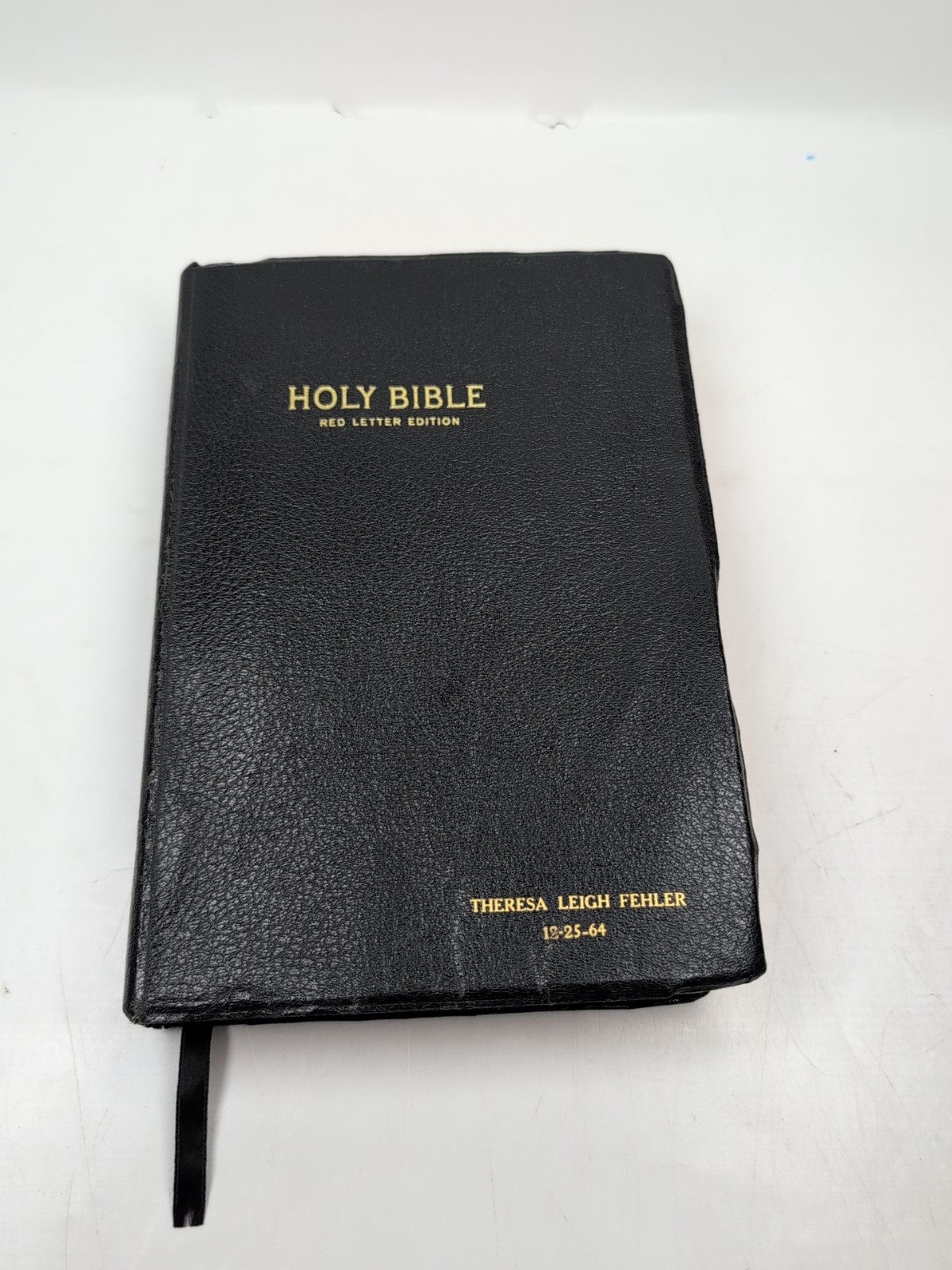 Vintage Holy Bible KJV Red Letter References World Publishing Black Cover 1960s