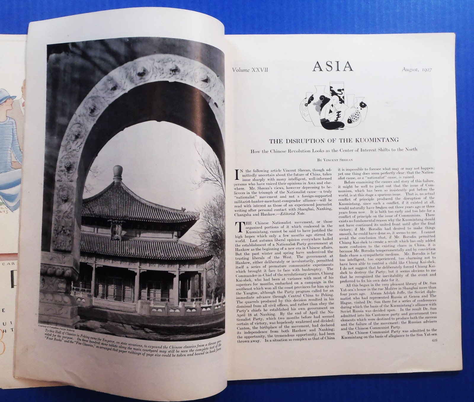 Aug 1927 • ASIA Magazine • McIntosh Deco • Peking, Cina Snake Buyer, Siam _m4