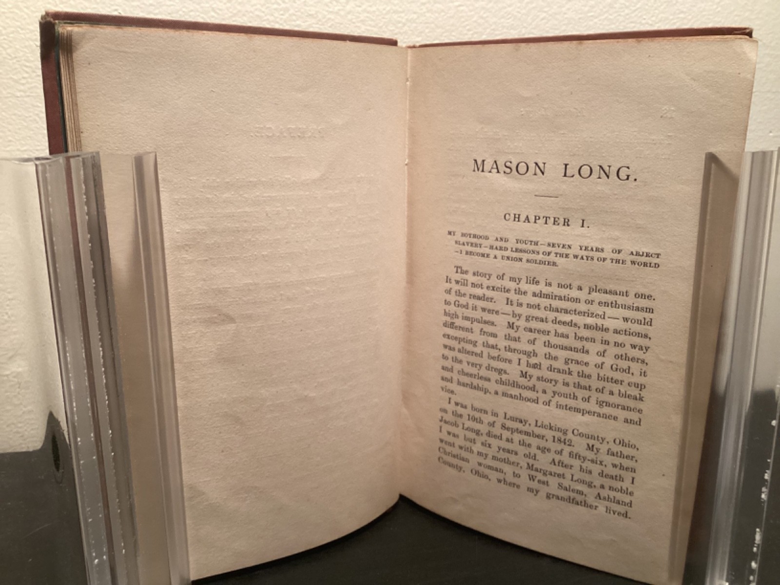 1878 the Life Of Mason Long, The Converted Gambler
