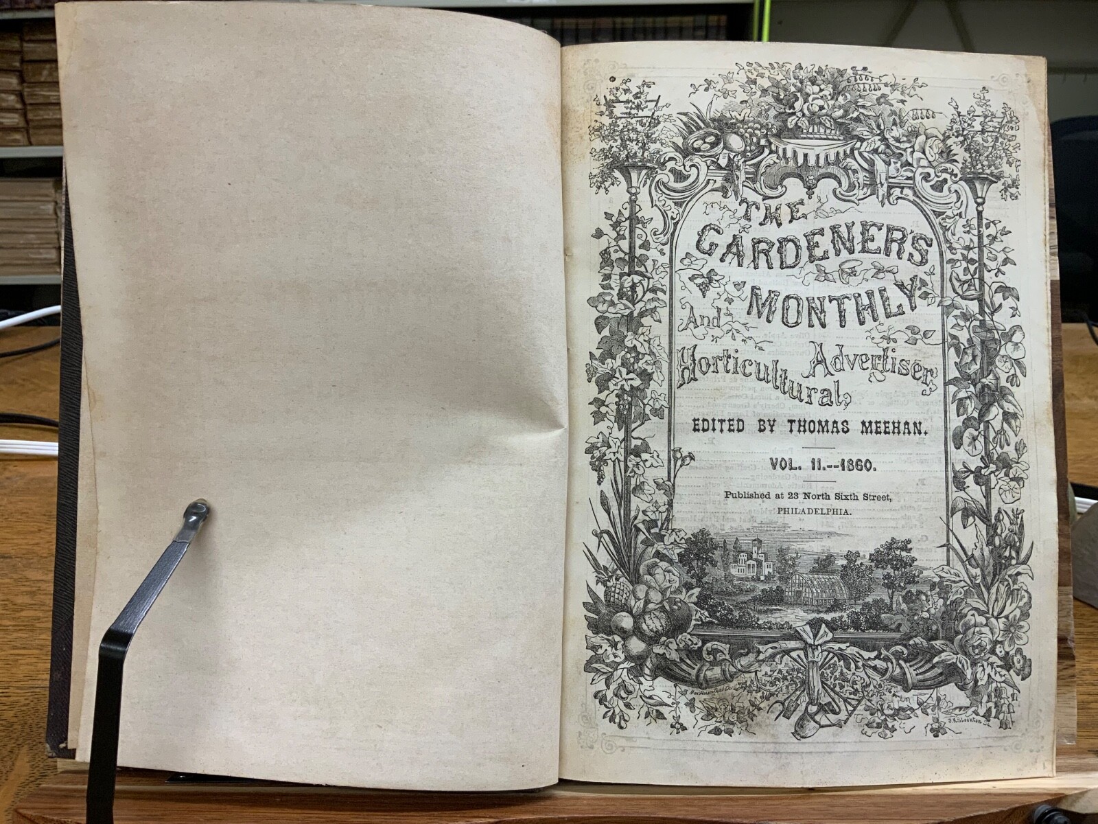 1860 Gardener’s Monthly + Horticulture Thomas Meehan Volume 2 Color Plates