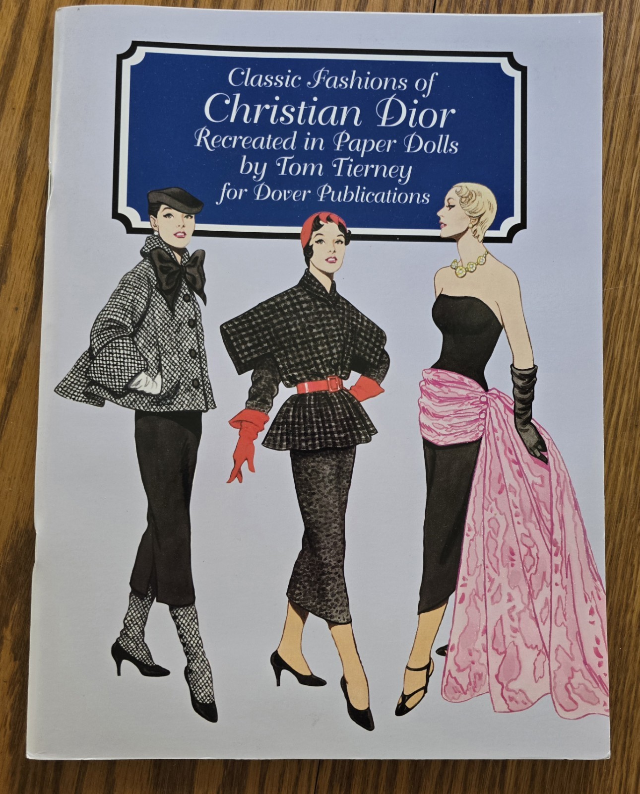 Chanel, Christian Dior, Erte’, Paper Dolls in Full Color by Tom Tierney UNCUT