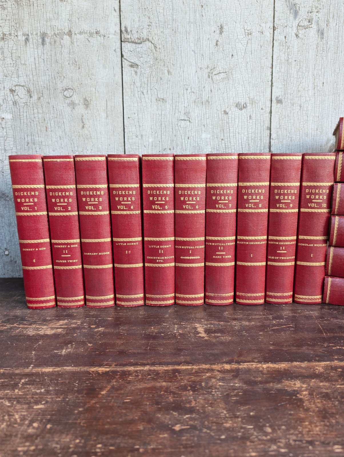 Antique Undated 1903 The Complete Works of Charles Dickens 20 Volumes