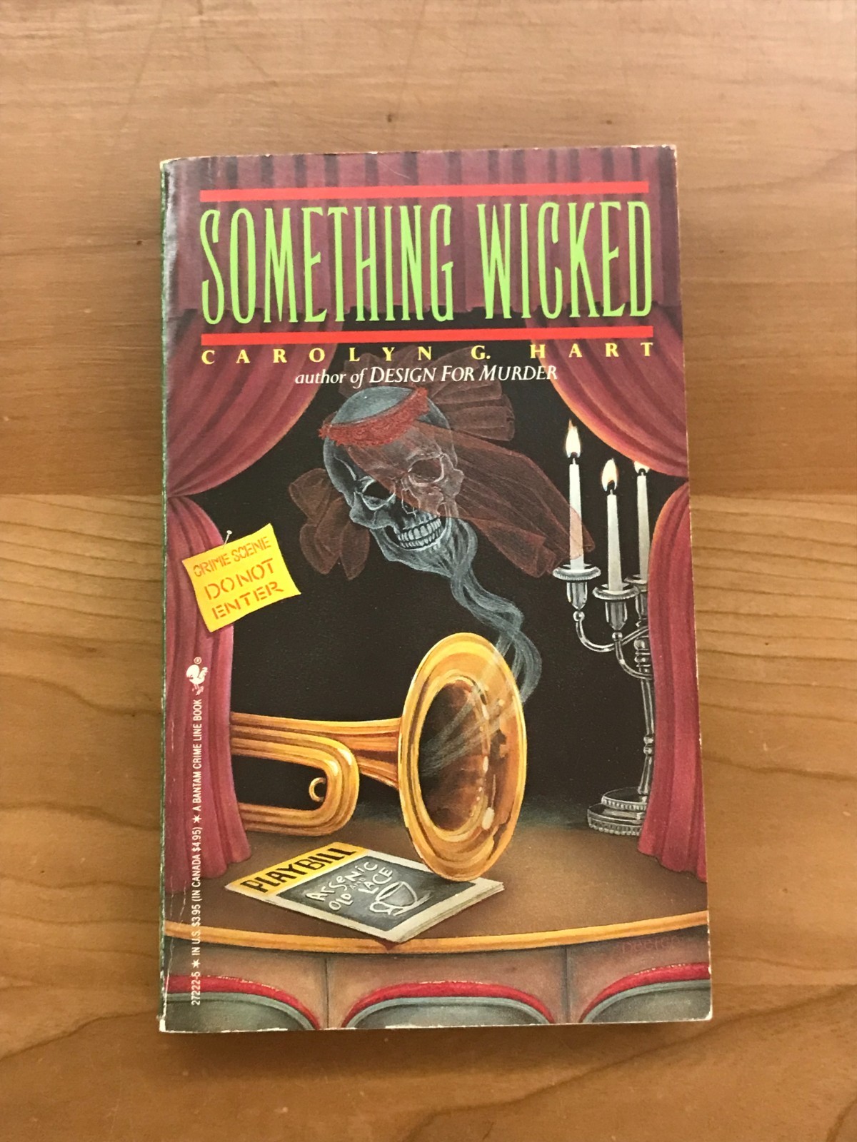 1988 Bantam Books – Something Wicked by Carolyn G. Hart Paperback Book