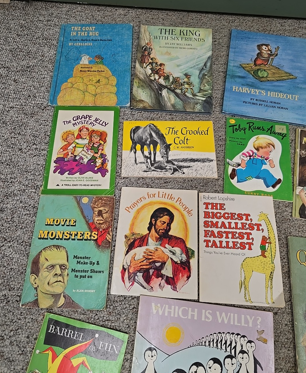 Lot of 22 Vintage Mixed Authors Paperback Hardcover Toddler Children’s Books