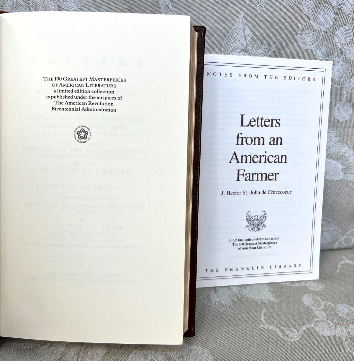 4 Franklin Library Books, Limited Editions Leather Bound 24K Gold Gilt #23 of 25
