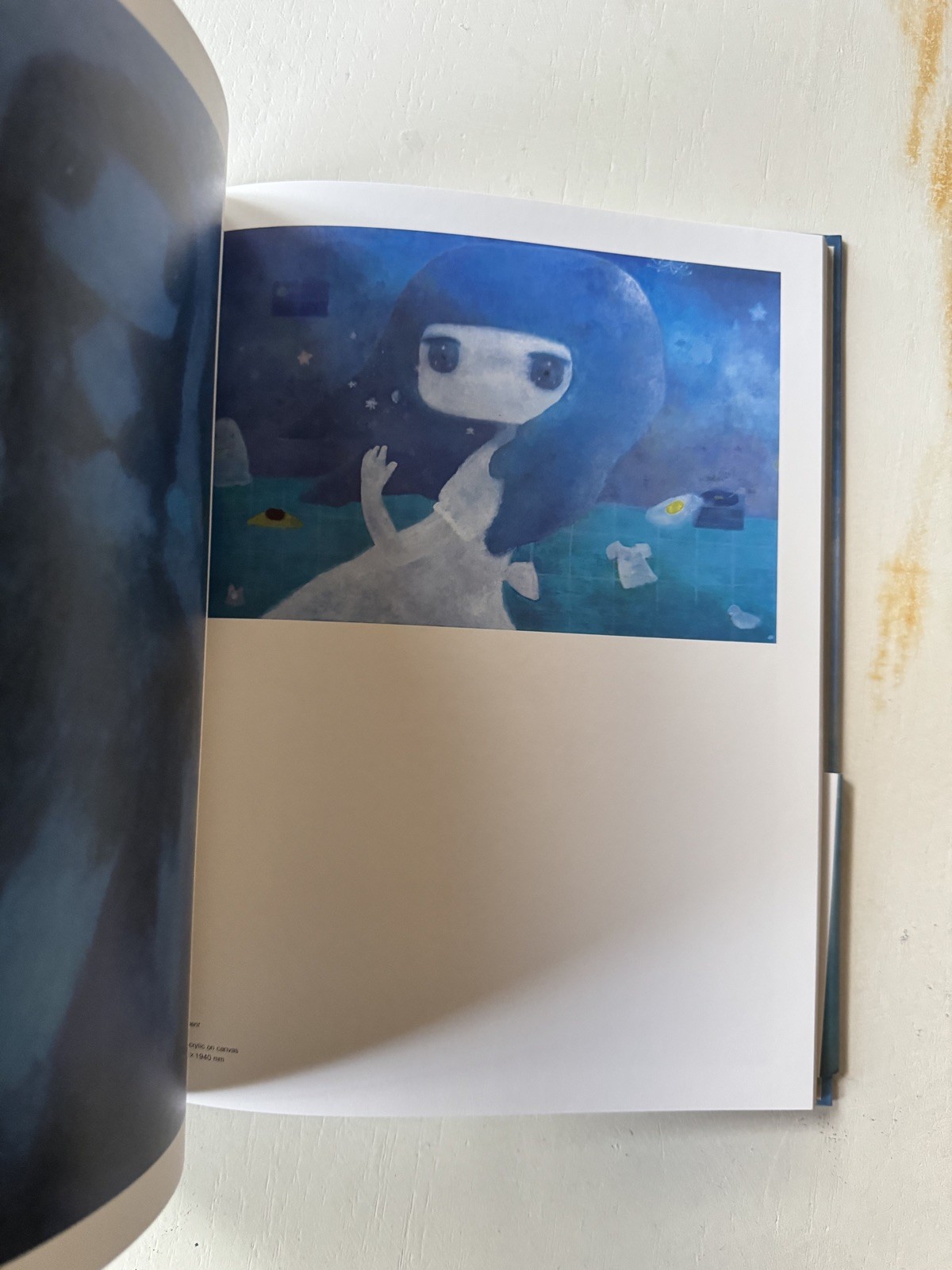 hand signed OB – Melting Flower Flows Away book with unique drawing rare 2021