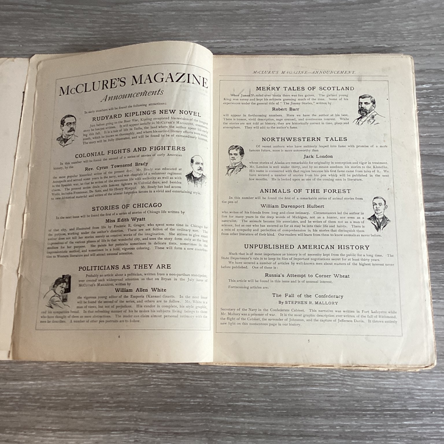McClure’s Magazine August 1900 Various Authors Illustrated Softcover