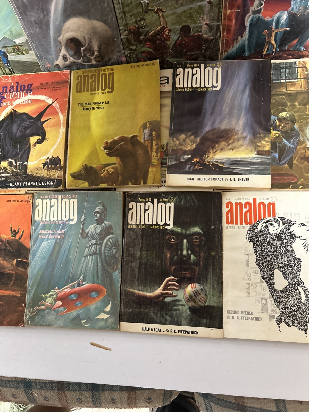 Analog Science Fiction Magazine 1960’s Vtg Lot Of 24 1961-68