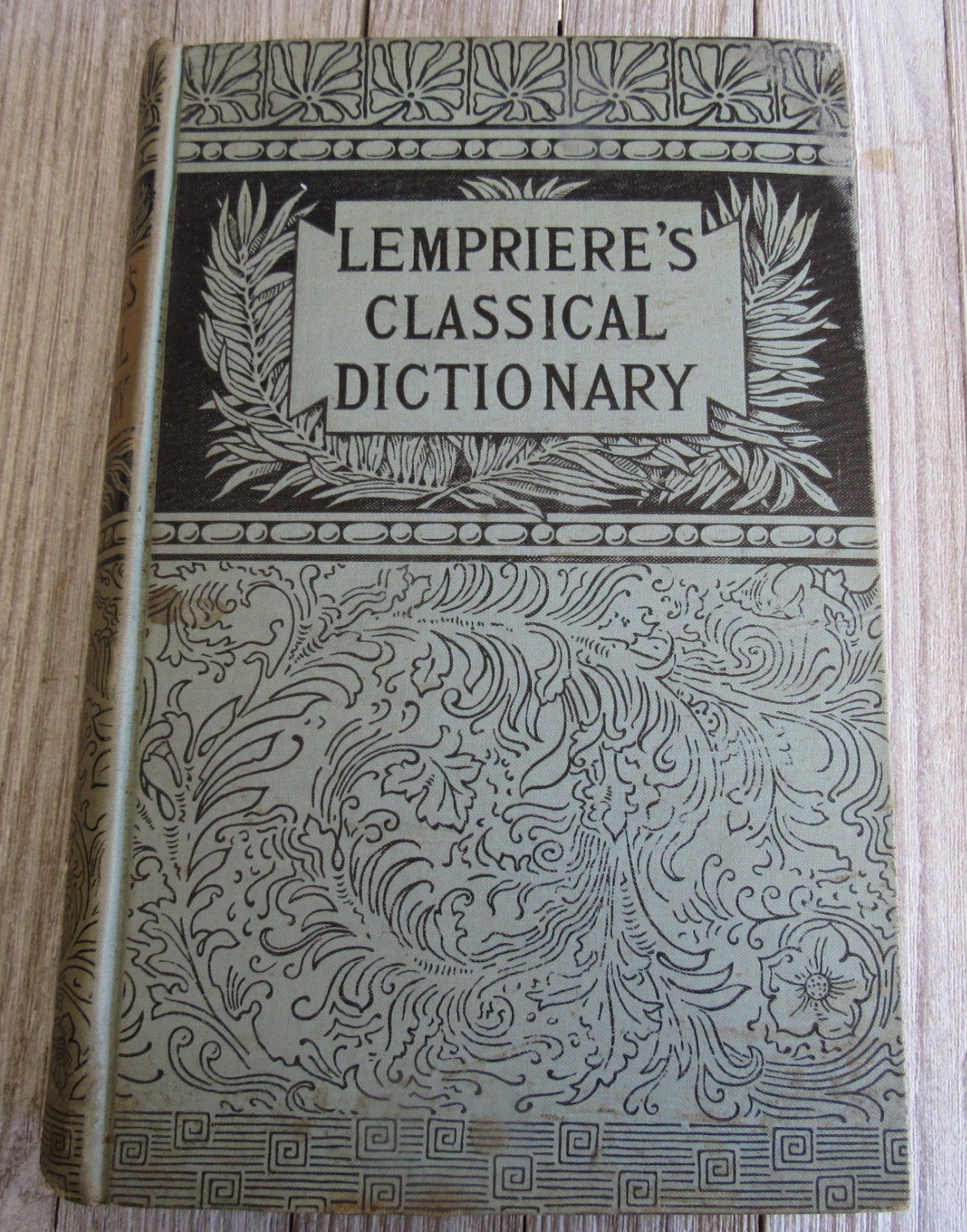 Antique 1888 Lempriere’s Classical Dictionary Names and Terms of the Ancients