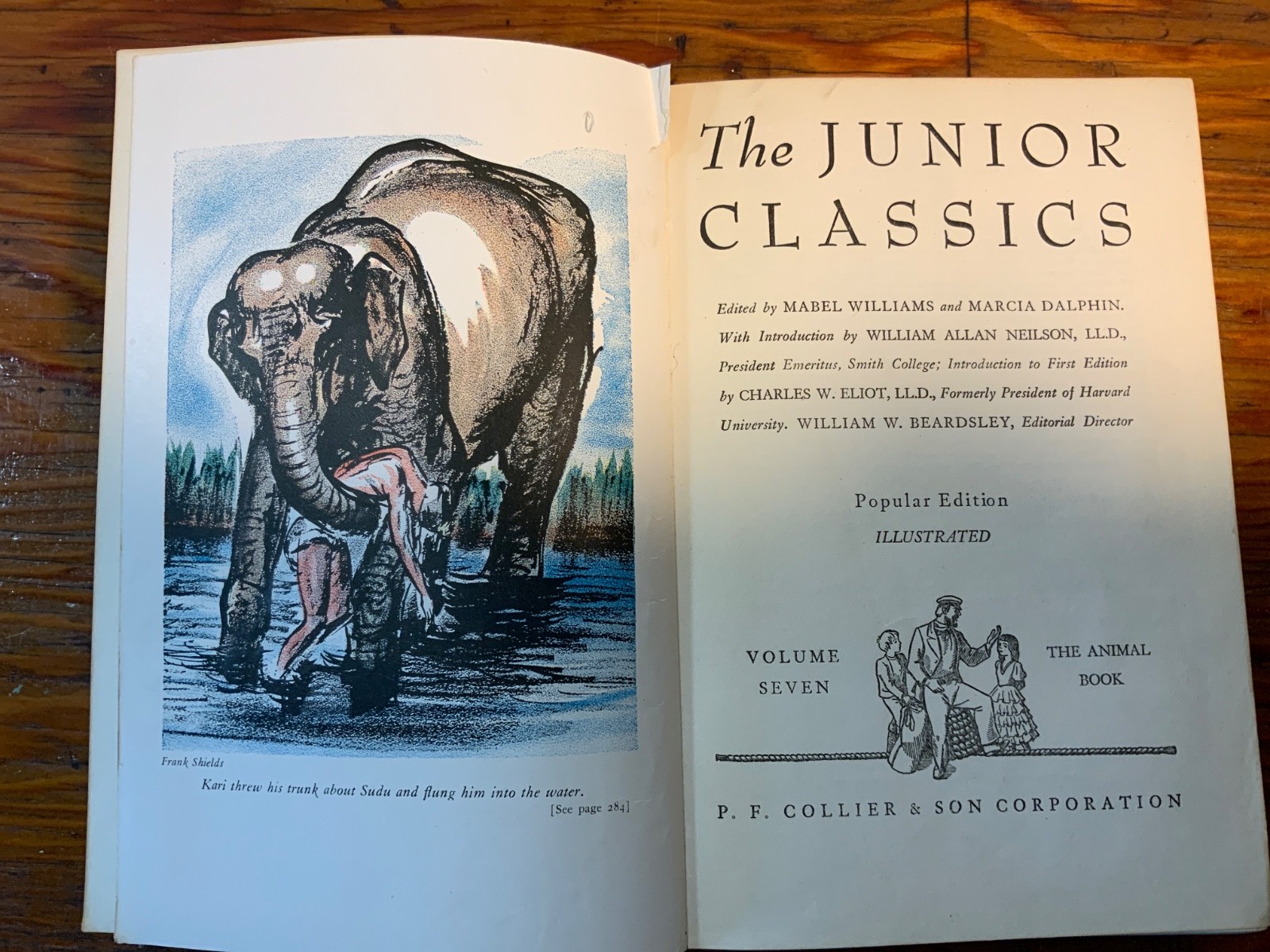 Vintage 1938 Colliers Junior Classics The Young Folks Books 3, 5, 7, 8, 9, 10