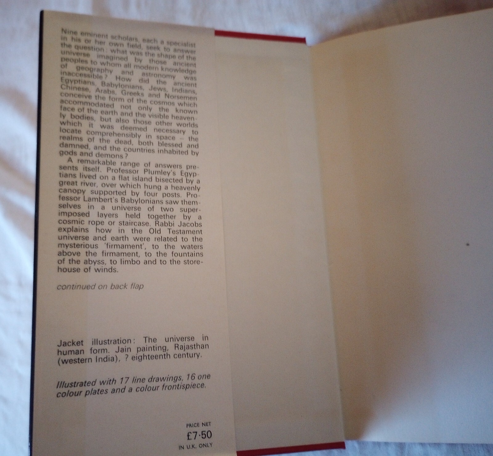 Ancient Cosmologies Book 1975 Carmen Blacker & Michael Lowe U.S. Seller UK Print
