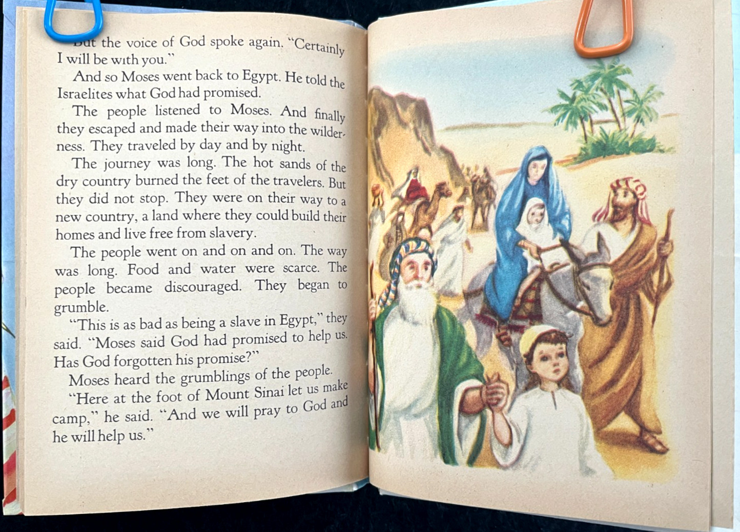 THE TEN COMMANDMENTS ~ vintage children’s Rand McNally Elf & Elf Junior Book Set