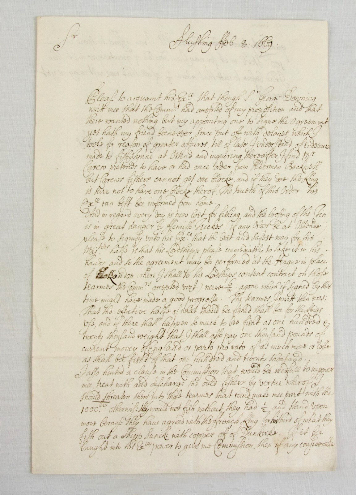 1669–70 Edmund Custis Manuscripts Wreck Salvage Contract Charles II Duke of York