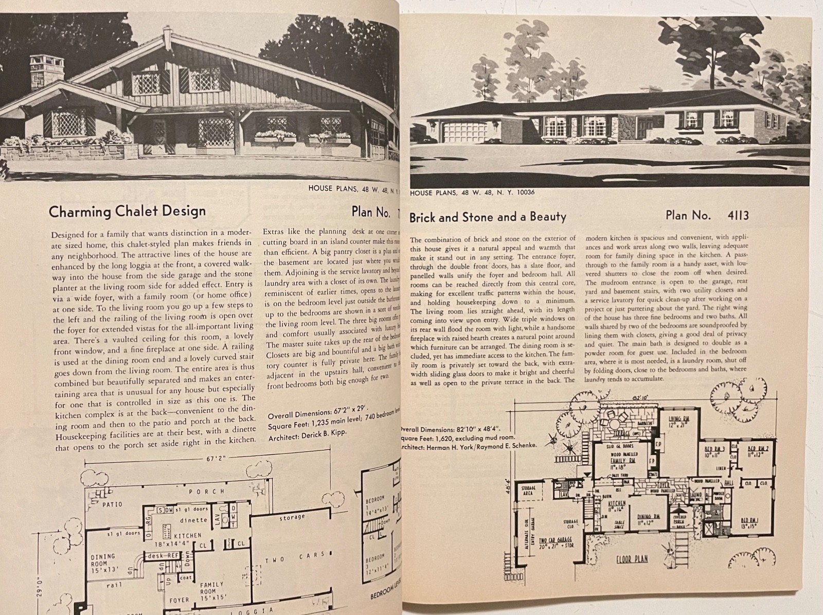 1983 Foremost HOME PLANS 80s Catalog Modern Ranch Houses Split-Levels