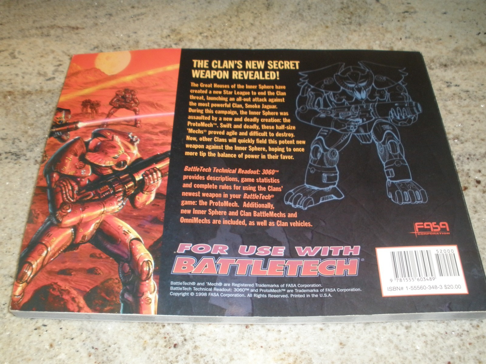 BATTLETECH THE FUTURE OF WARFARE 3060 BOOK #8622