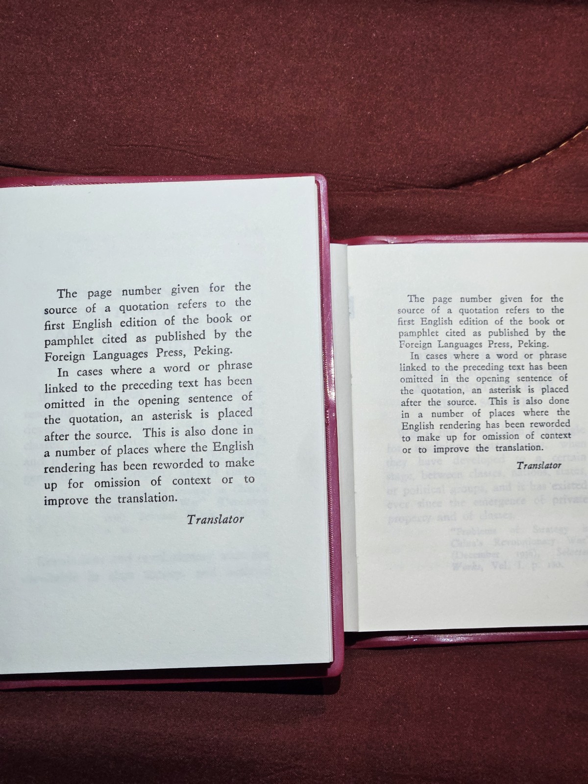Two Red Book Versions Of The Same Book, CHAIRMAN MAO TSE-TUNG ON PEOPLE’S WAR