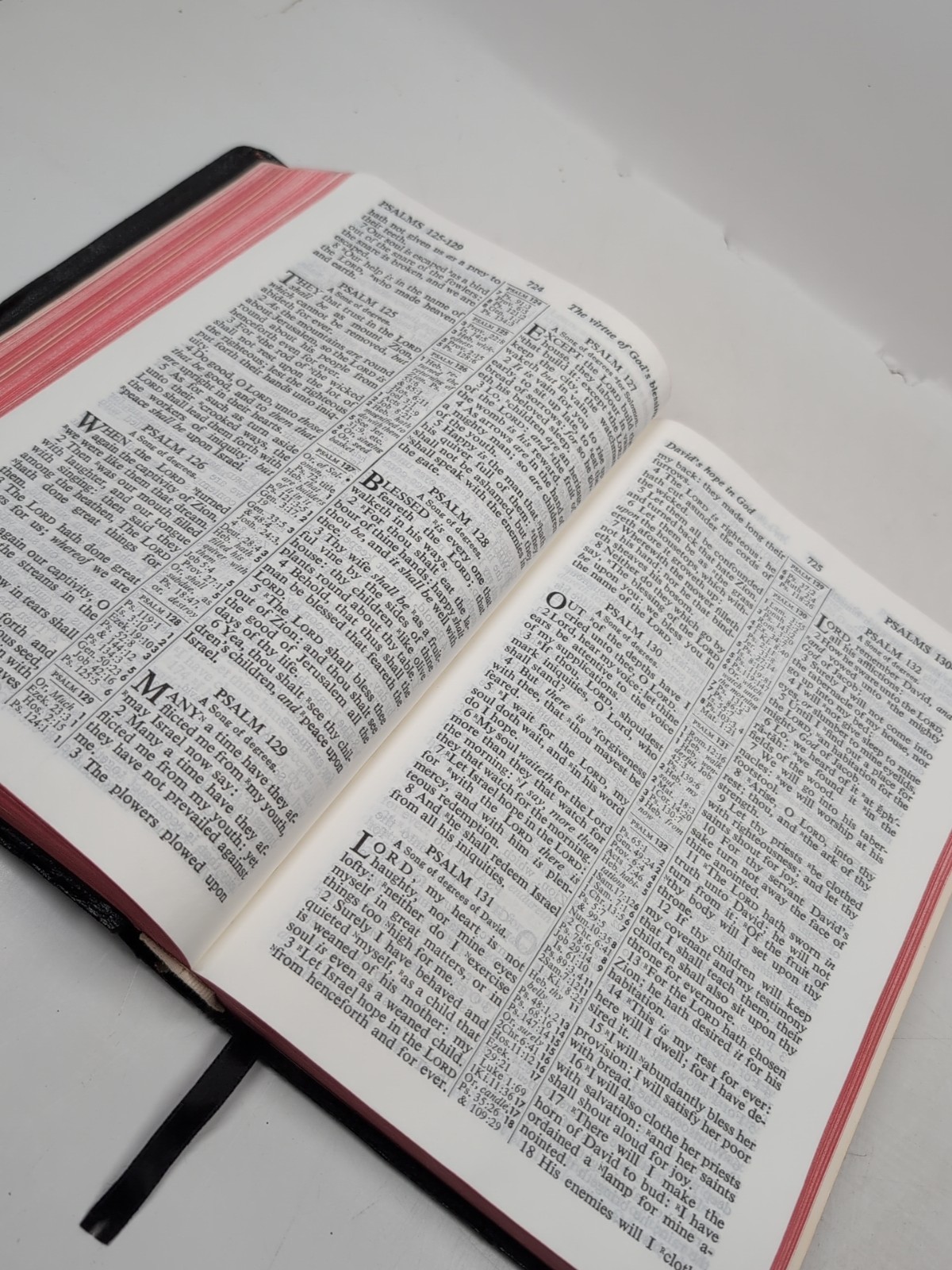 Vintage Holy Bible KJV Red Letter References World Publishing Black Cover 1960s