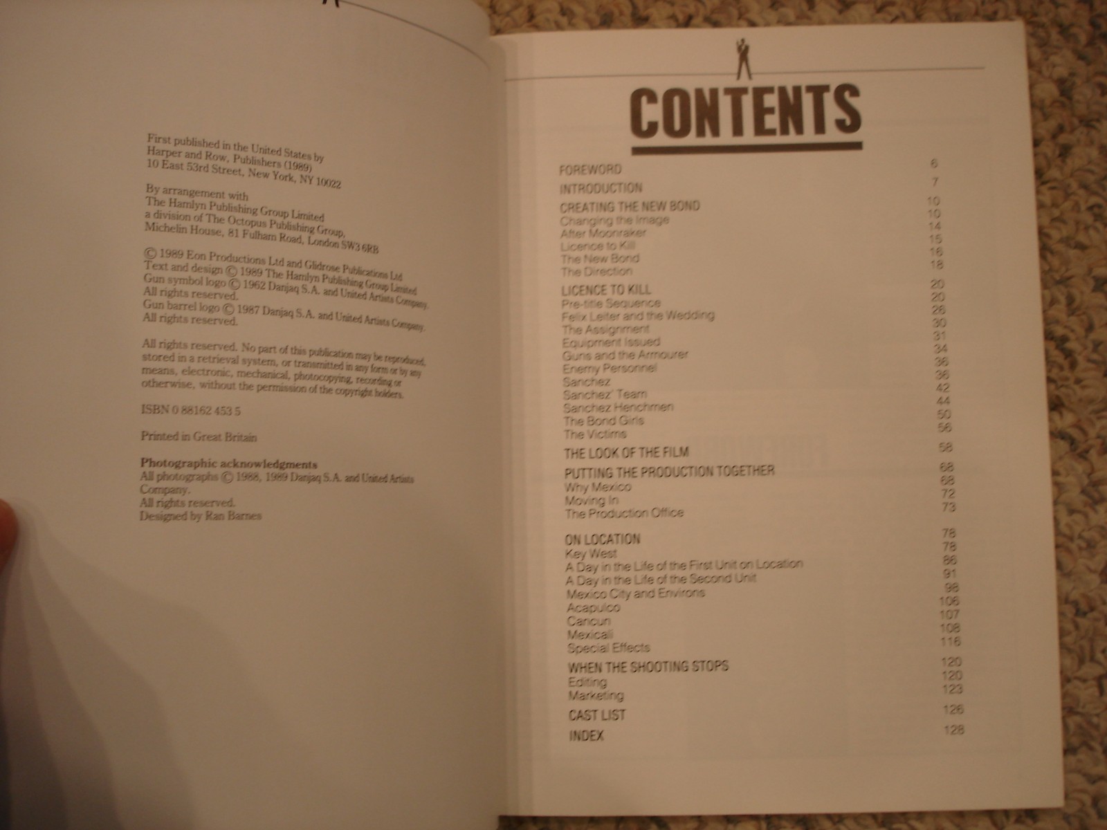 The Making Of A Licence To Kill movie tie in trade paperback 1989 James Bond 007