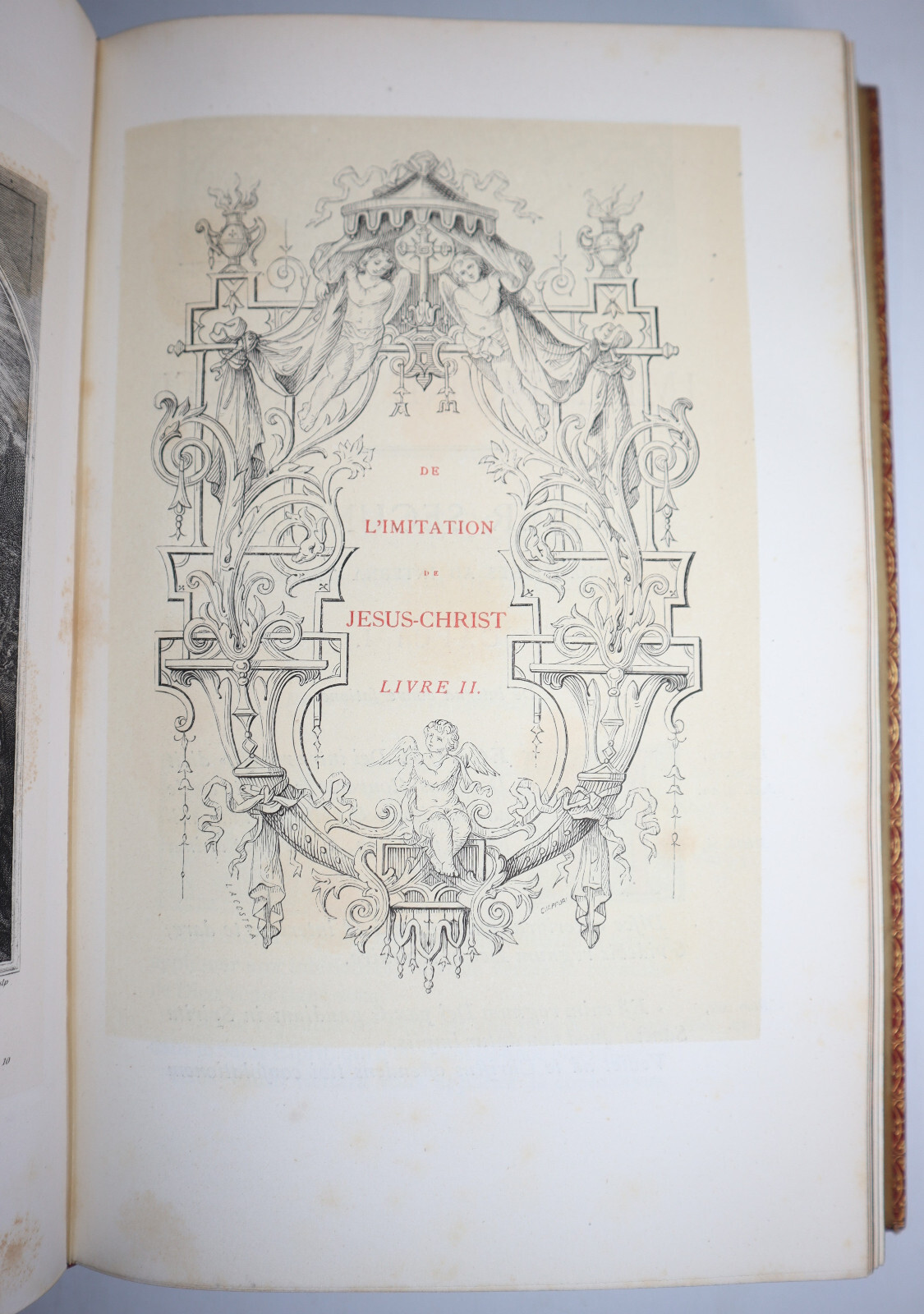 1869 L’Imitation de Jesus Christ Latin French Text Fine Binding Illustrated