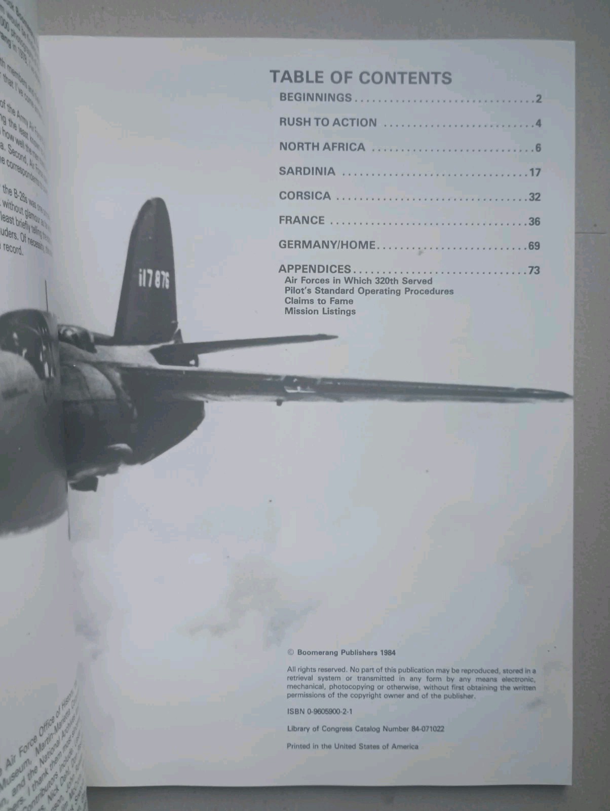 Saga of the 320th: A B-26 Marauder Group in WWII (1984) Victor Tannehill SC