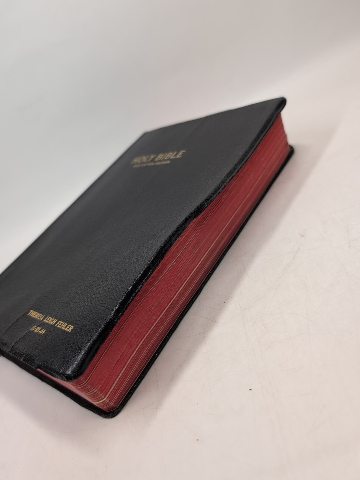 Vintage Holy Bible KJV Red Letter References World Publishing Black Cover 1960s