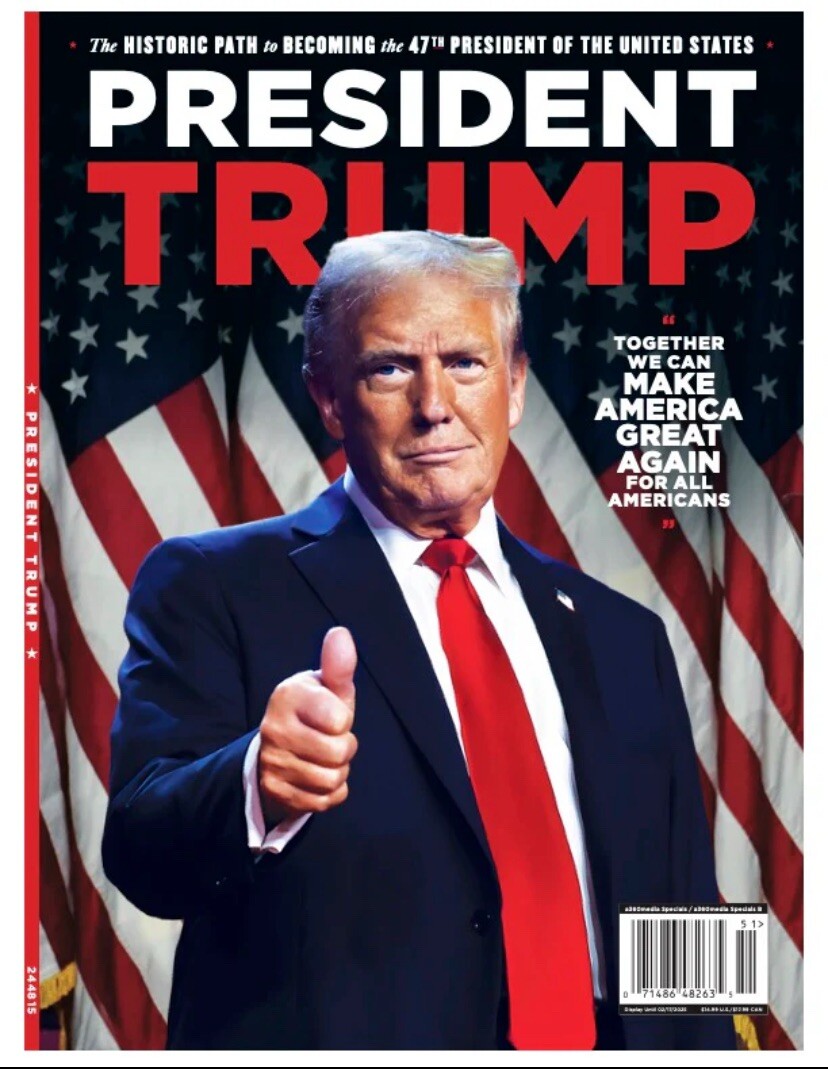 PRESIDENT TRUMP MAGAZINE A360 Media DONALD TRUMP Brand New MAGA
