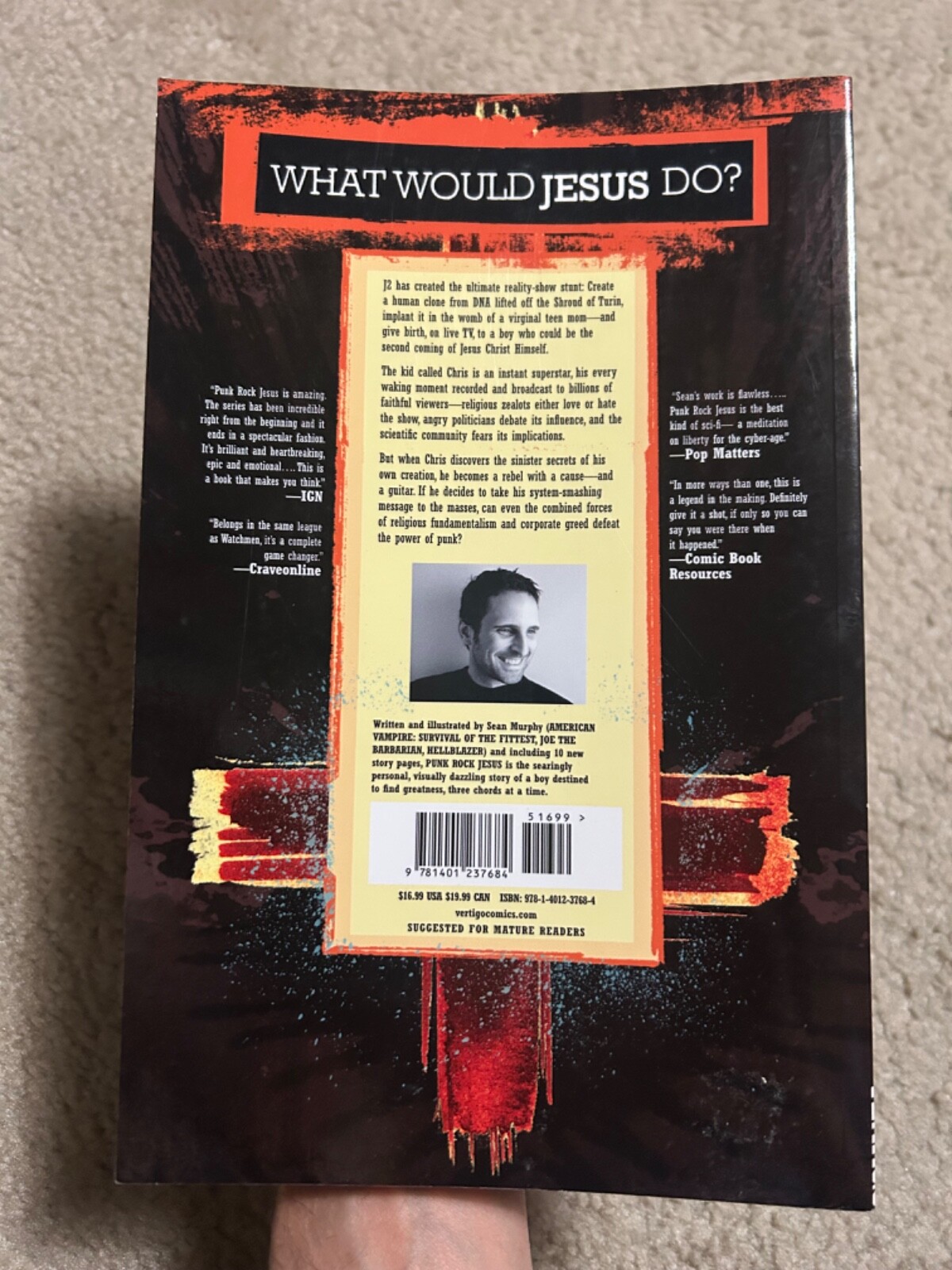 PUNK ROCK JESUS book Sean Murphy (Vertigo) Trade Paperback Graphic Novel