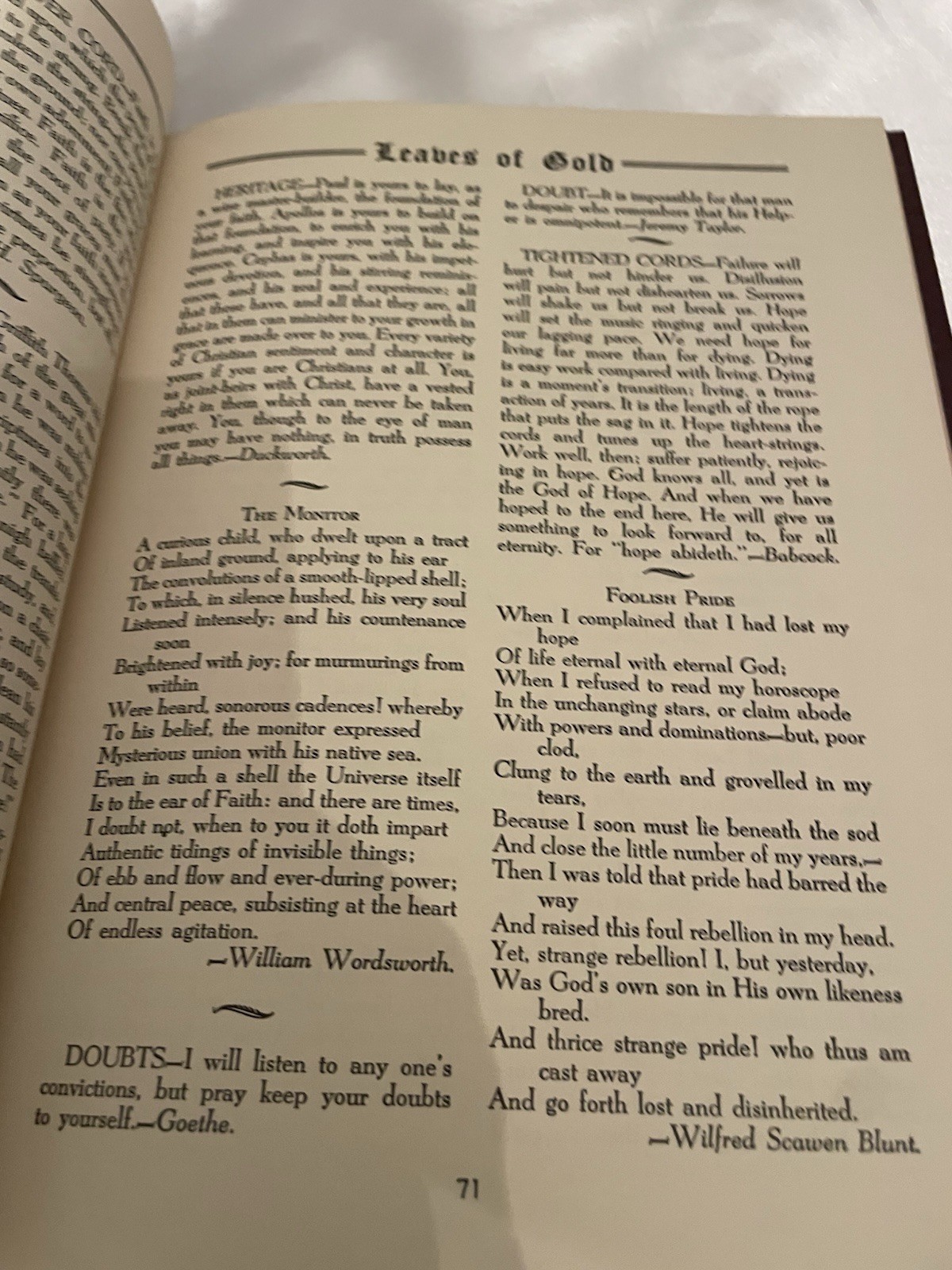 VTG Leaves Of Gold Hard Copy Book Revised Edition COSLETT PUBLISHING COMPANY