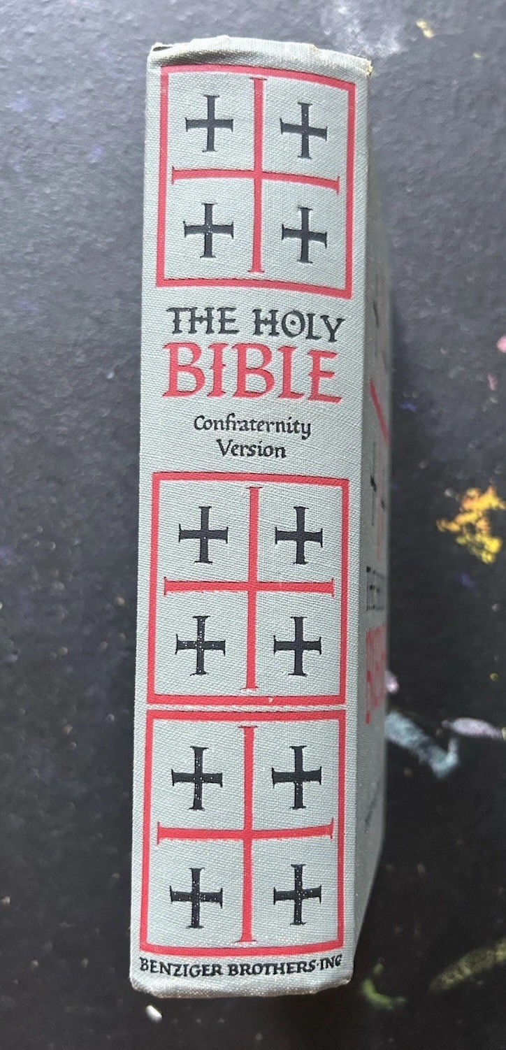 Vtg. Benzinger Brothers, New American Catholic Holy Bible, Confraternity Version