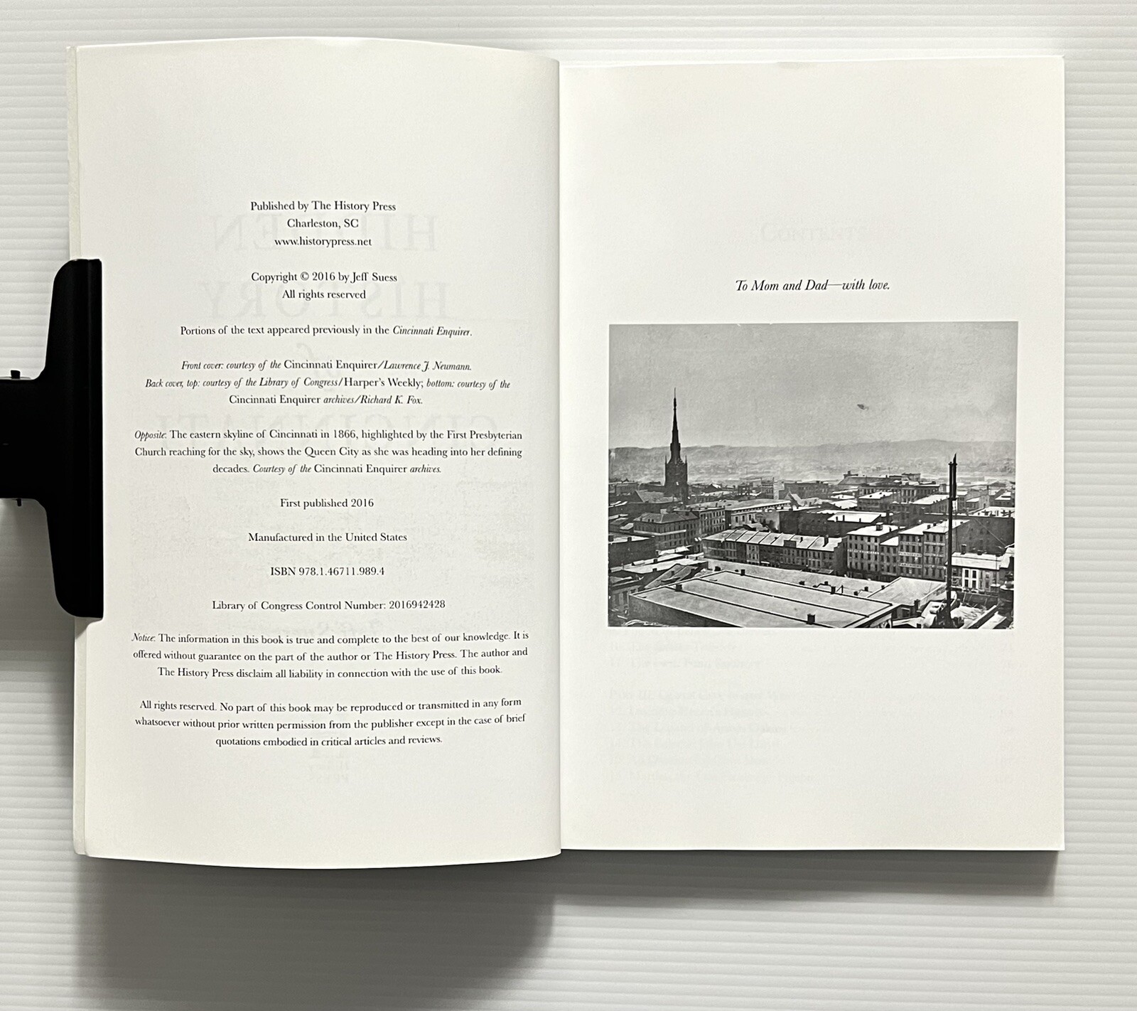 Hidden History of Cincinnati by Jeff Suess Ohio History PB 2016