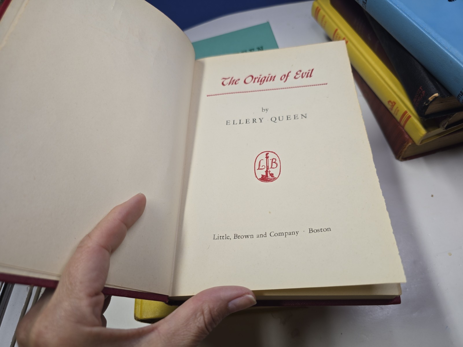 Ellery Queen Hardcover Books Mystery Crime Vintage Lot of 9 Thrillers