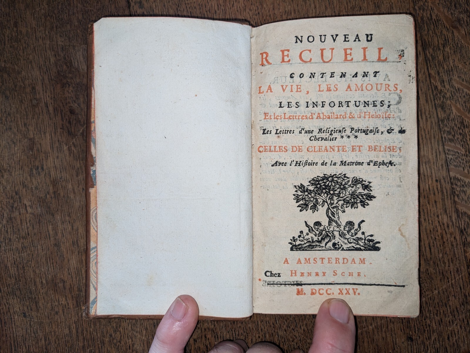 old book-New collection on Abaillard and Héloise – 1725