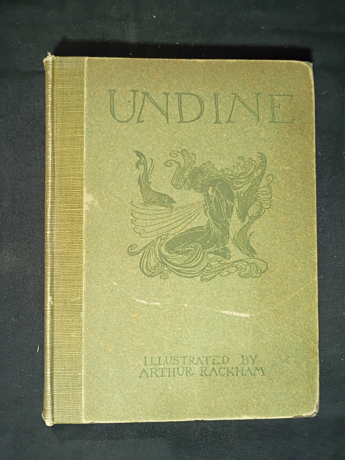 1909 Undine by Fouque, illus. by Rackham, 1st Eng. ed. 15 color plates. Beauty!