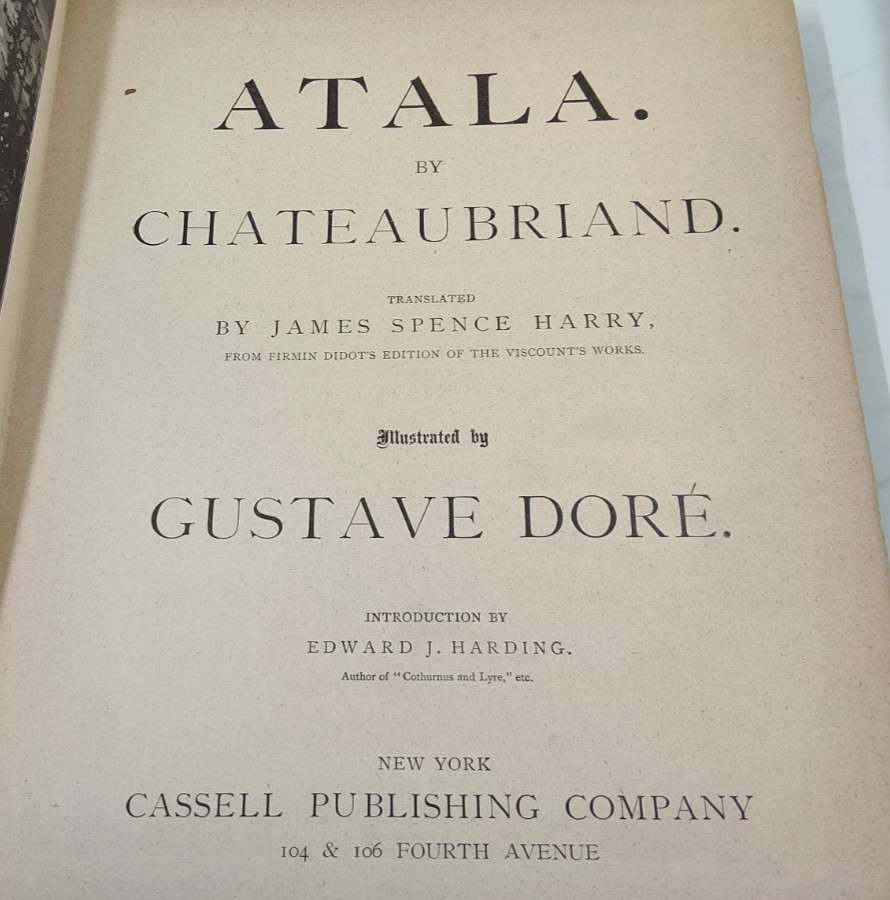 Atala by Chateaubriand 1884 Illustrated by Gustave Dore HC