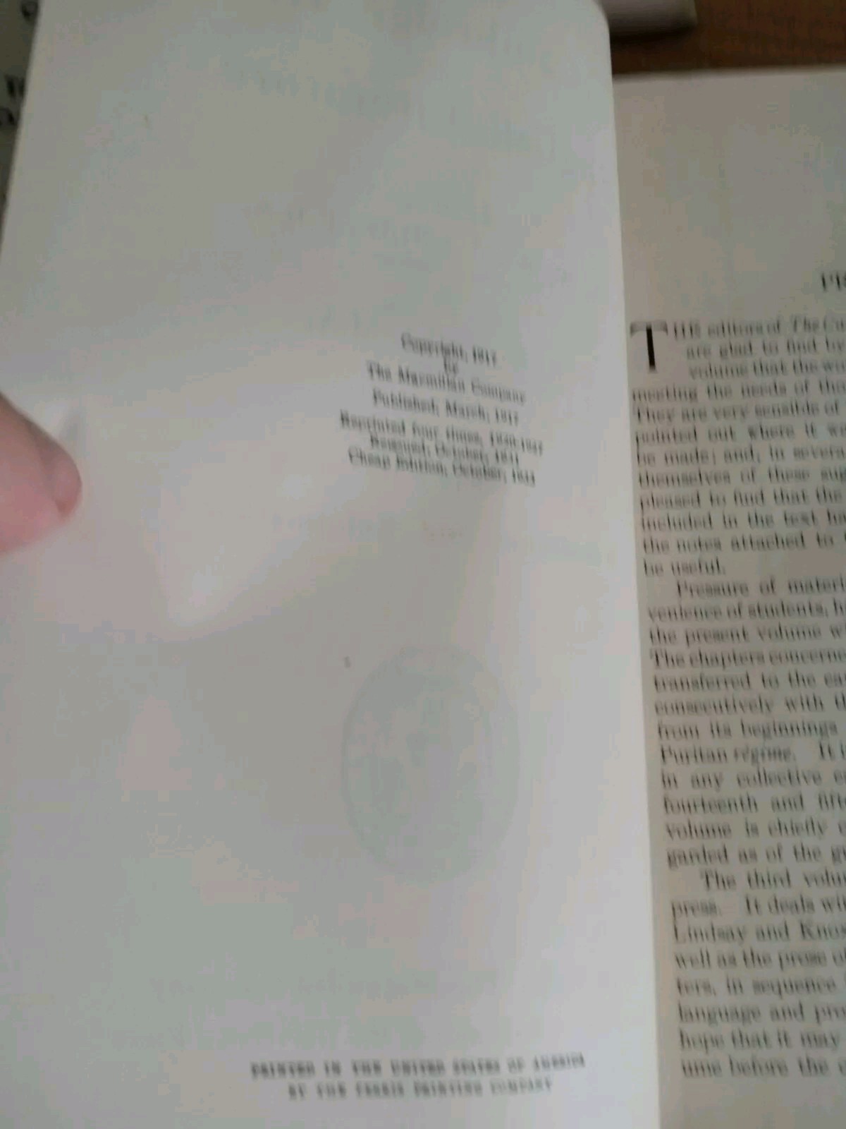 1933 CAMBRIDGE HISTORY HARDCOVER 10 BOOK PARTIAL SET LOT(2-11)