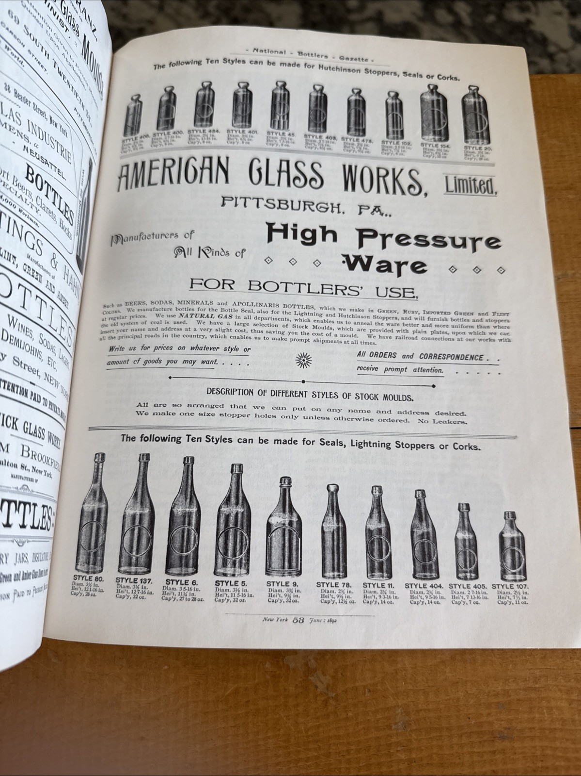BOTTLE IDENTIFICATION by H. E Putnam Softcover 1965 Illustrations Reference
