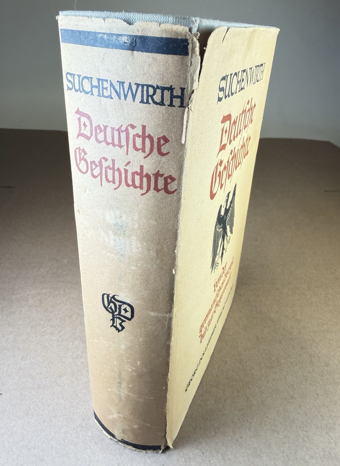 1941 Deutsche Geschichte Richard Suchenwirth HC DJ Fold-Out Map