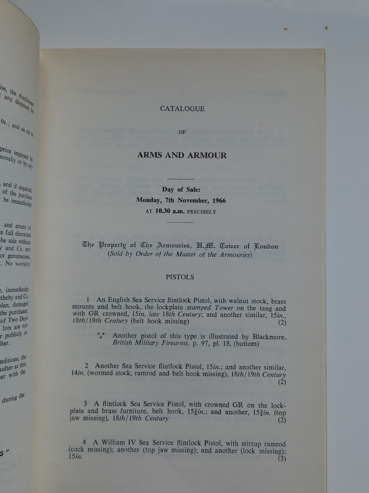 Sotheby 1966 Arms Armour Catalogue BUYER PRICE LIST Colt Pistol Helmet Militaria