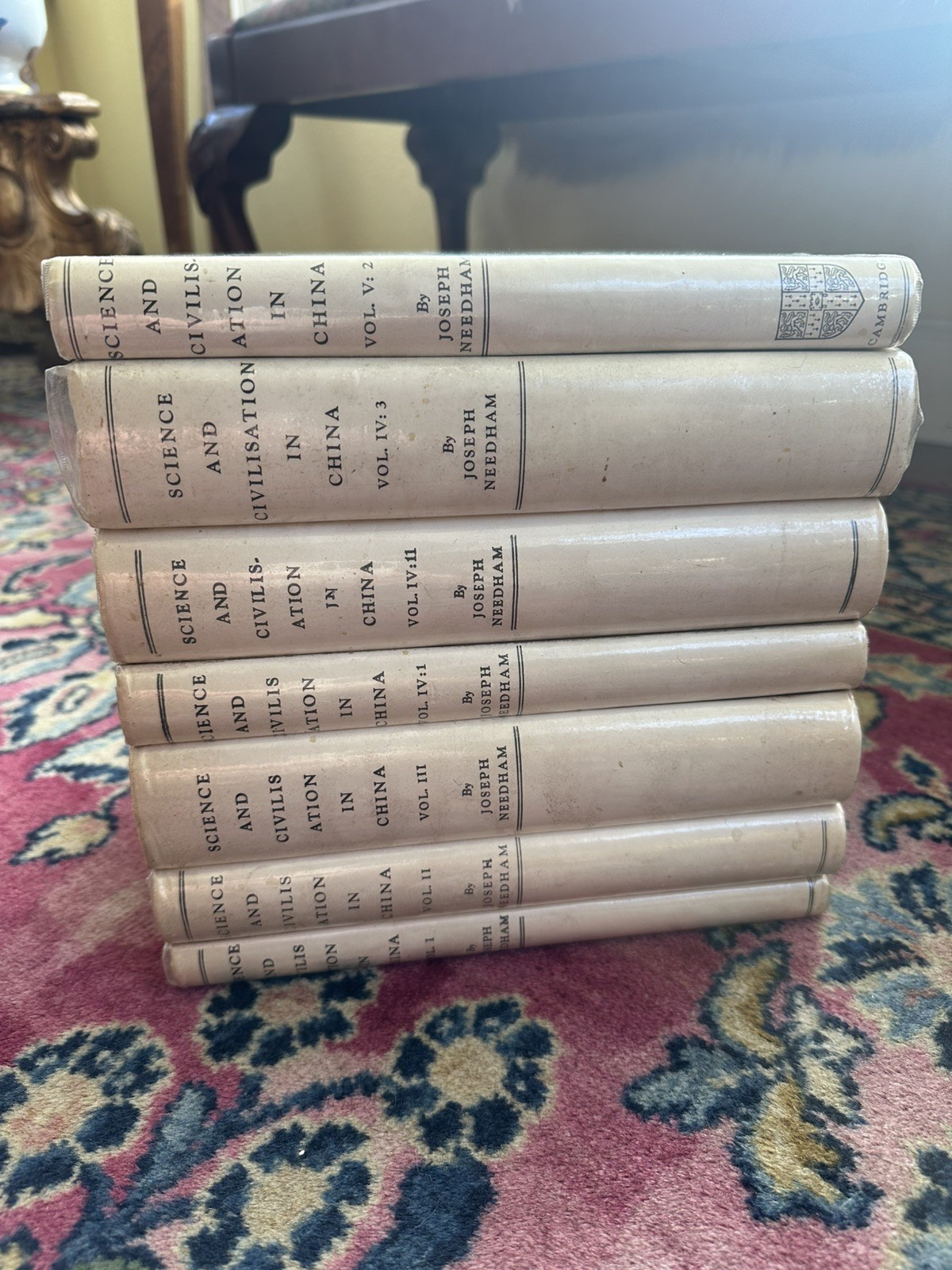 Science and Civilisation in China Joseph Needham Partial Set of 7 Vols 1-4, 5.2