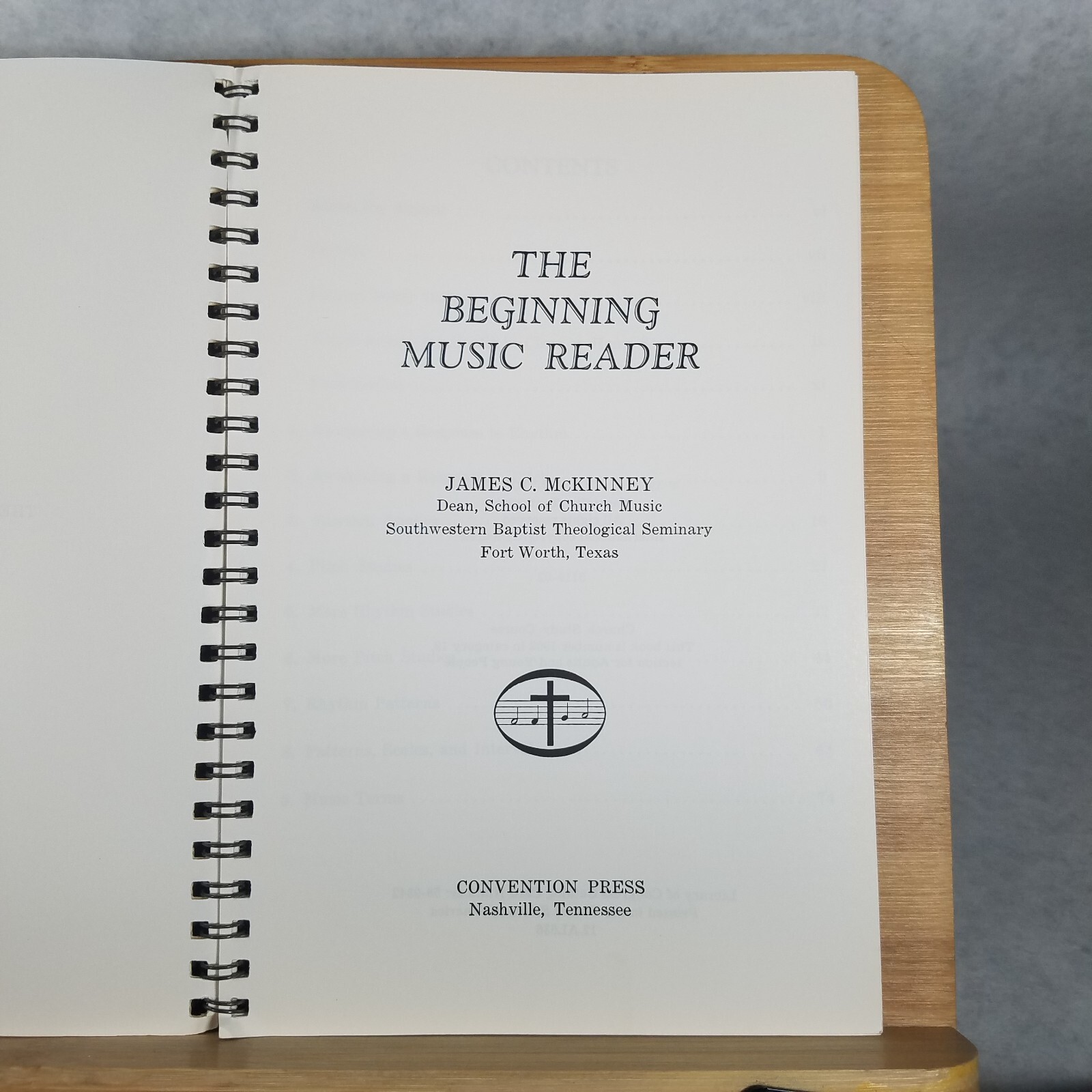 The Beginning Music Reader – 1958 Spiral Bound Paperback by James C. McKinney