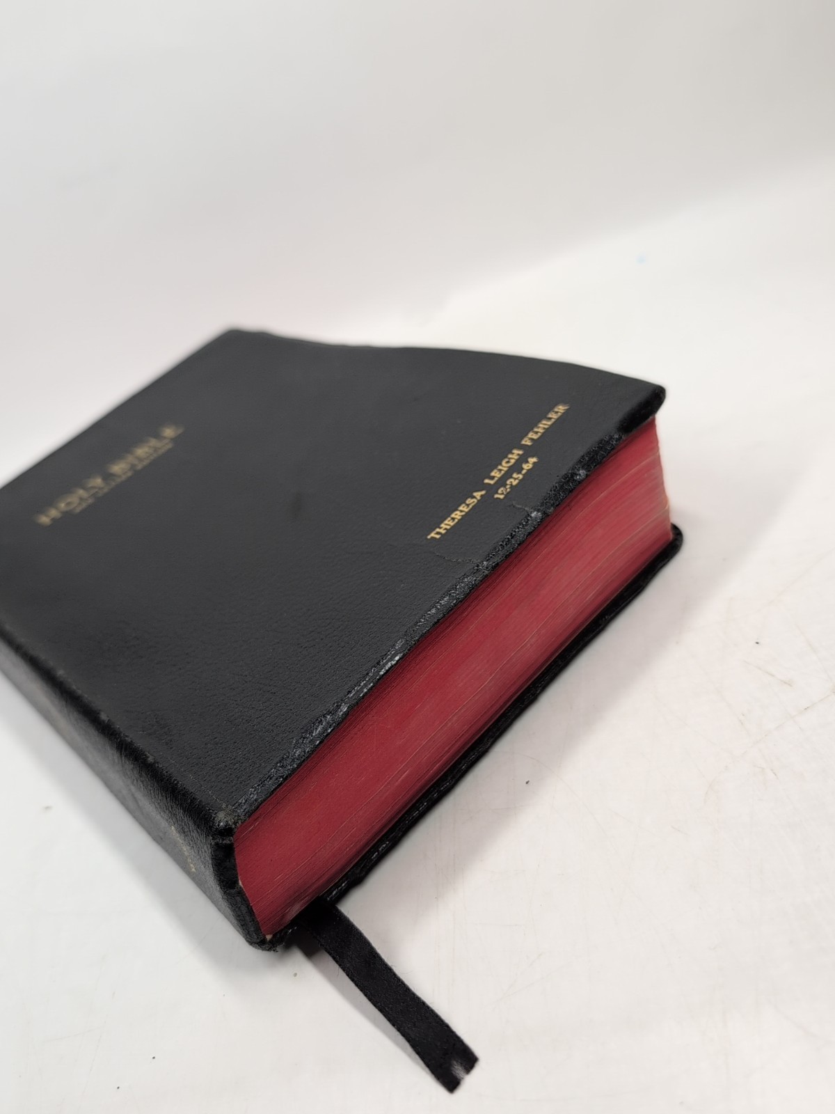 Vintage Holy Bible KJV Red Letter References World Publishing Black Cover 1960s