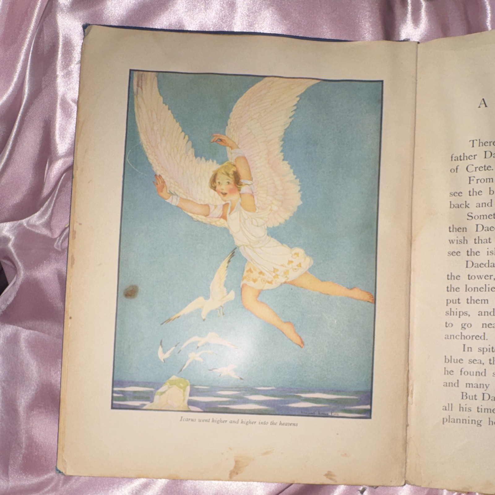 Antique A Child’s Book of Myths Rand McNally Margaret Evans Price Illustrated