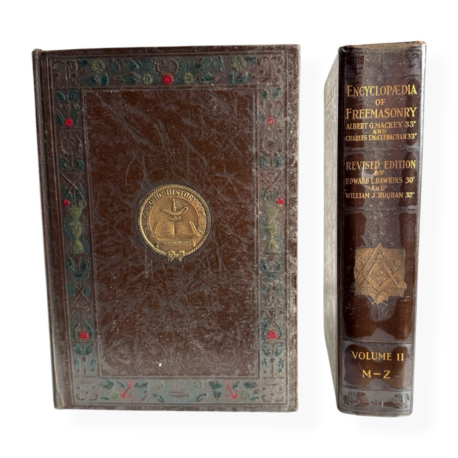 Rare 1925 Encyclopaedia of Freemasonry – 2 Volume Set | Mackey, Hughan & Hawkins