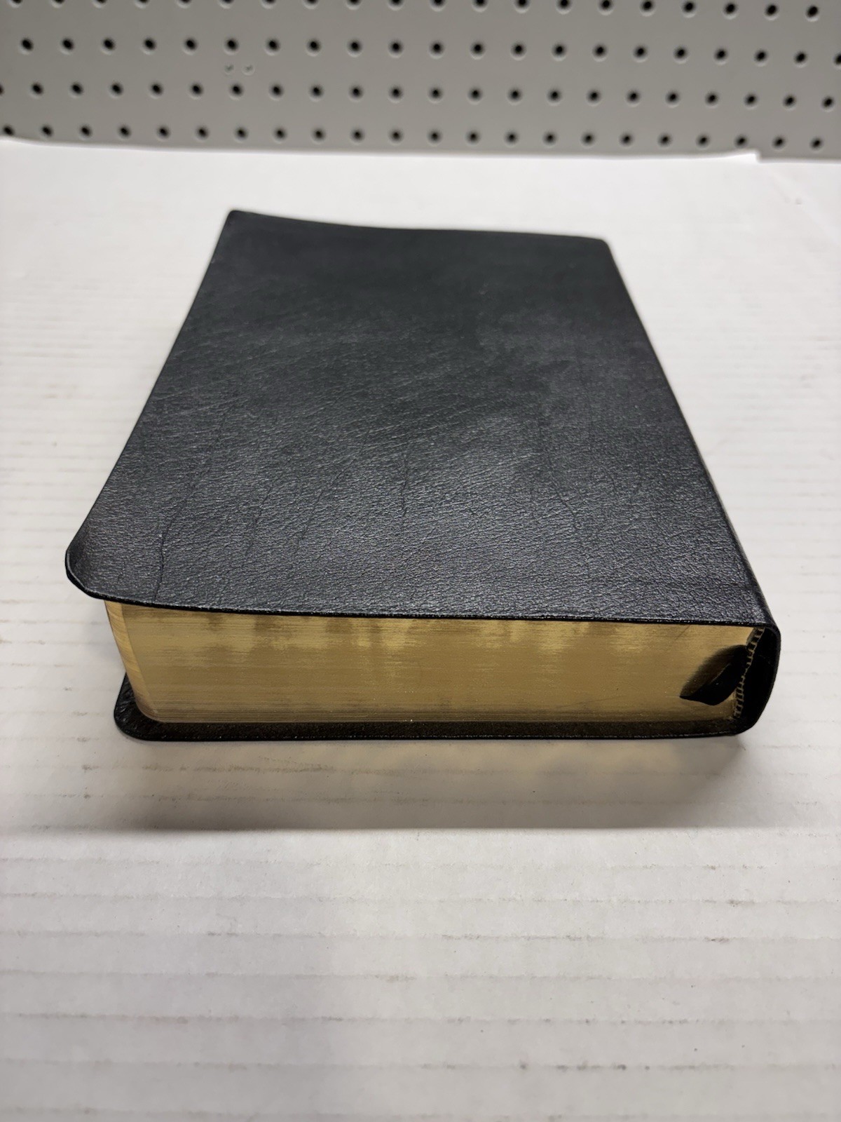 The Message Bible (Larger Print) Black Genuine Leather – Peterson Excellent