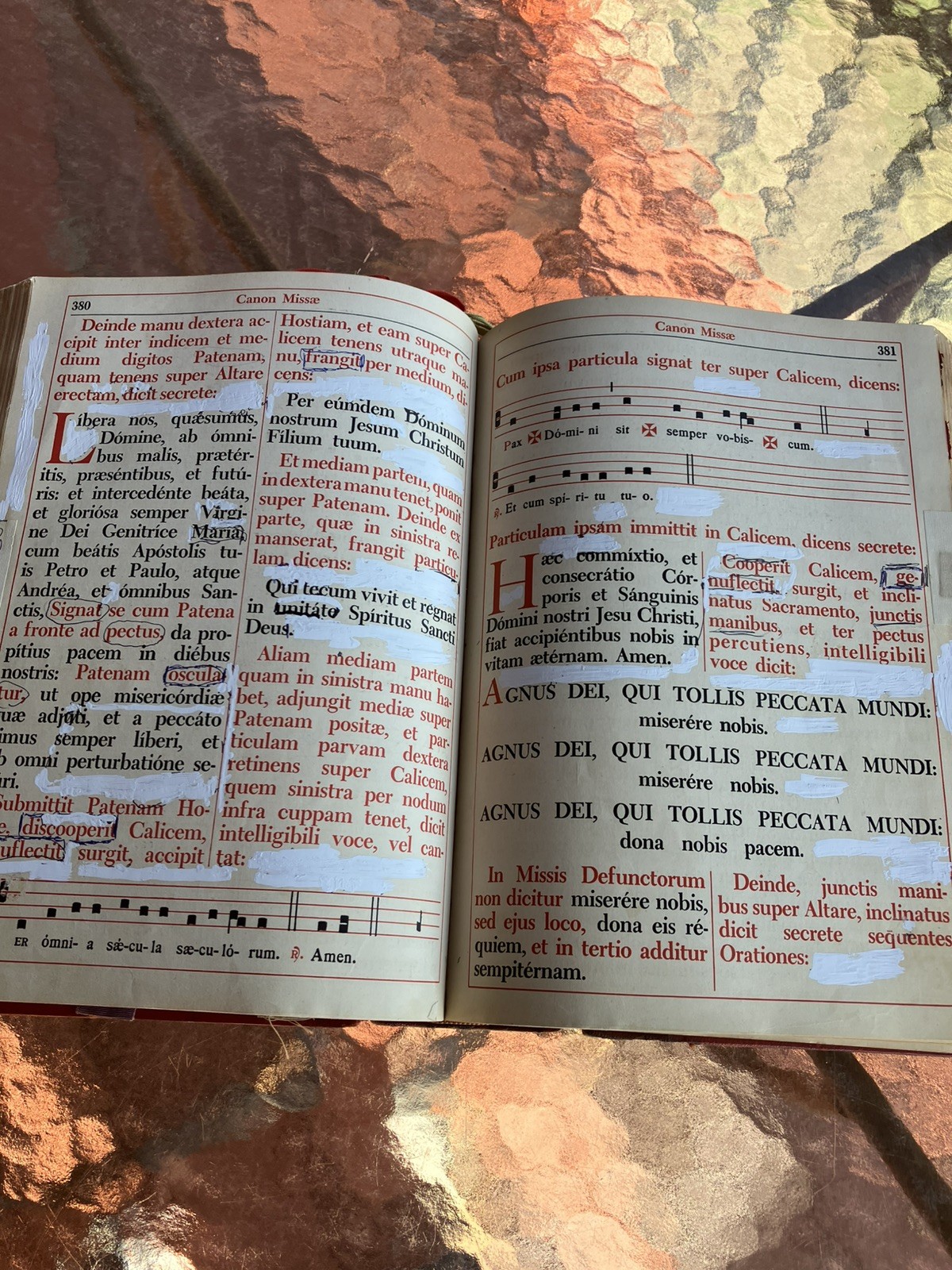 1943 Latin Romanum Missale by Benzinger Brothers Inc Vintage, USA, Large Book