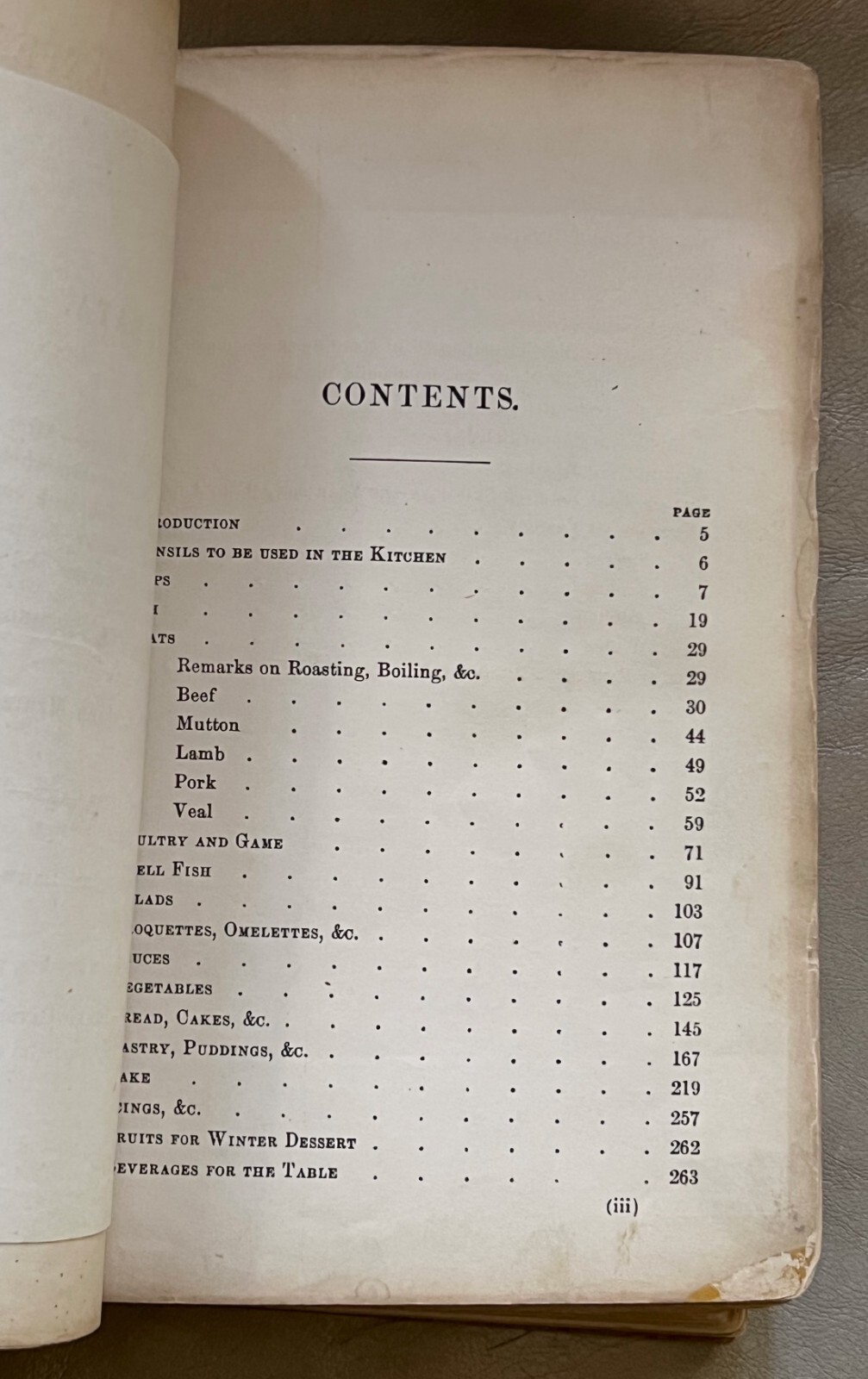 1875 1st Thus Edition “Cookery From Experience” by Sara I. Paul / Early Cookbook