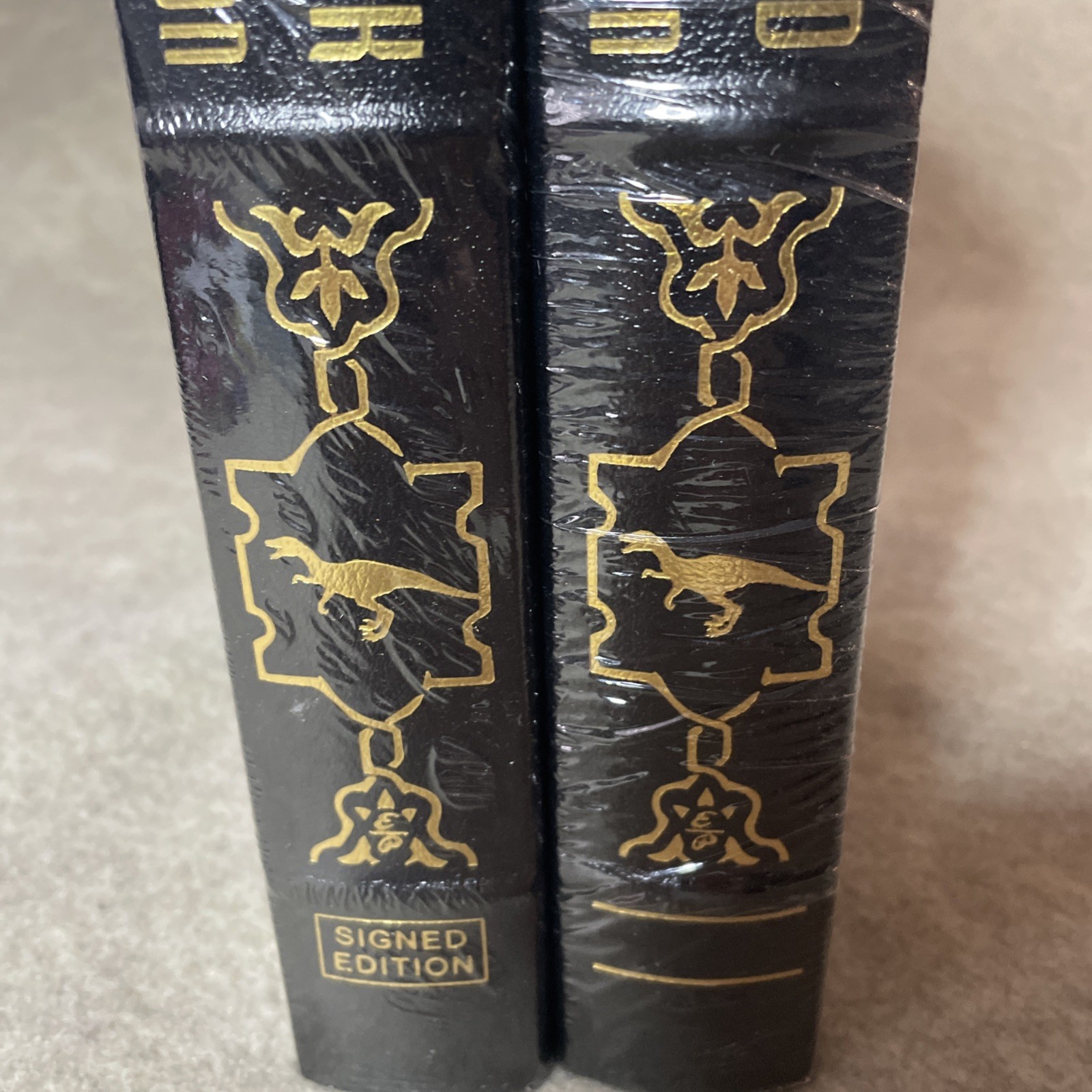 Easton Press Jurassic Park and The Lost World by Michael Crichton NEW SEALED M4