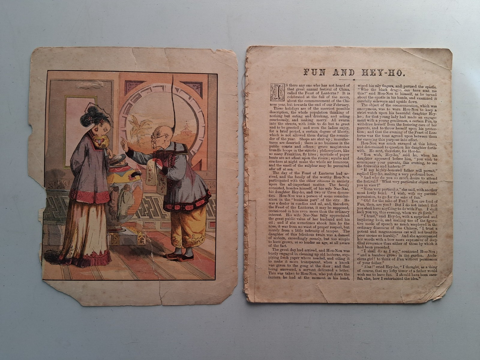 c1870 – A Set of China: Fun & Hey-Ho – Chromolithographic Illustrations