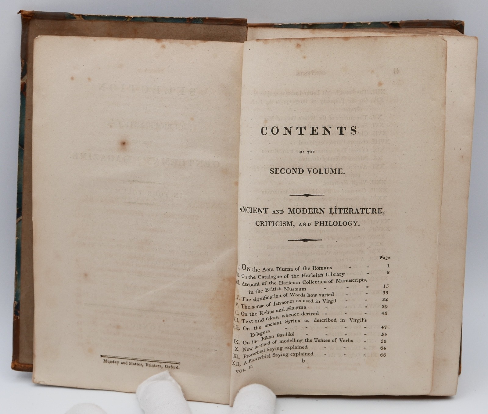 Selections from the Gentleman’s Magazine, Volume II – London – 1811!