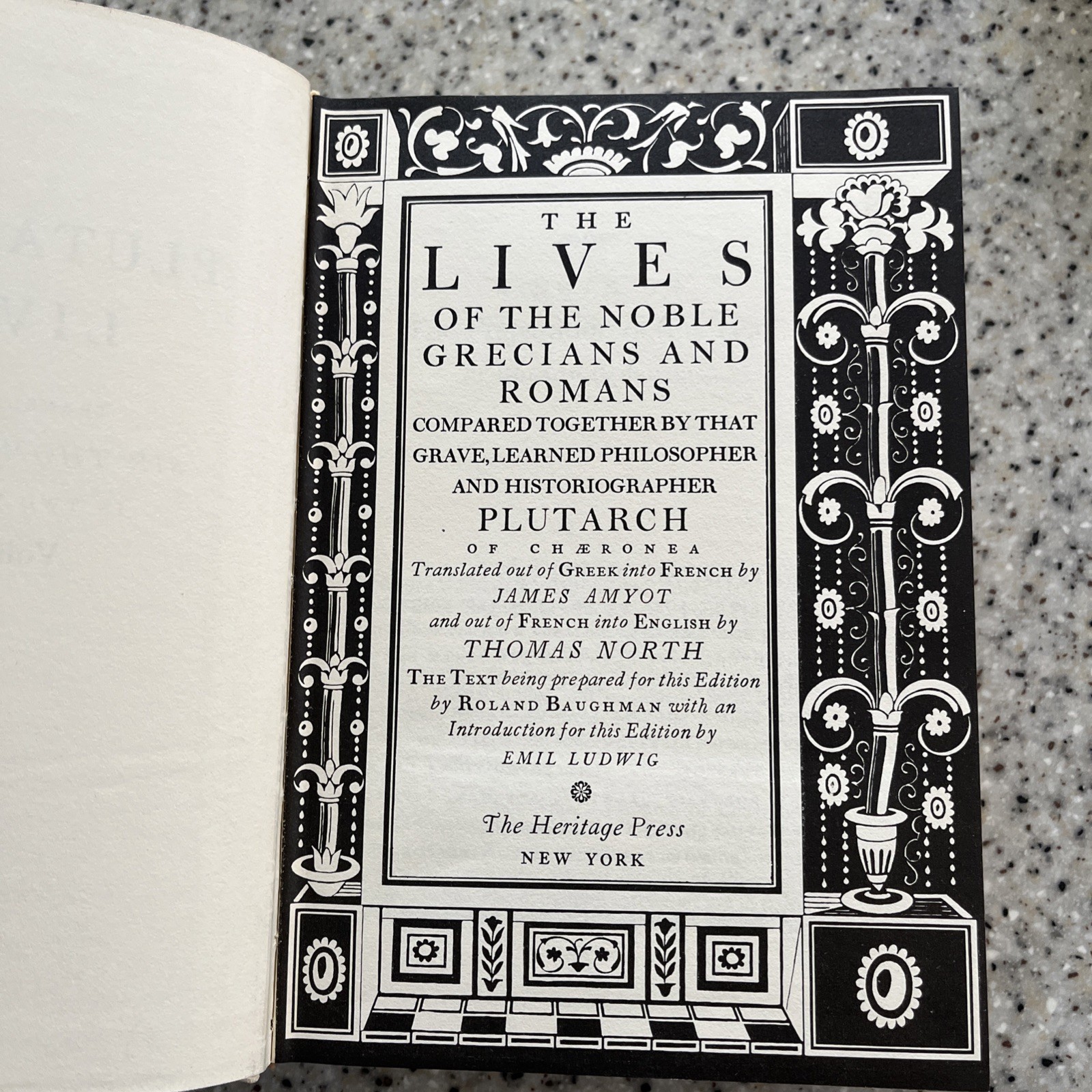 Plutarch’s Lives by Sir Thomas North Heritage Press Boxed Set 1&2 EXCELLENT Rare